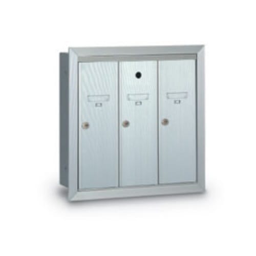 CAD Drawings American Postal Manufacturing Co. 3-Door Recessed Vertical Mailbox